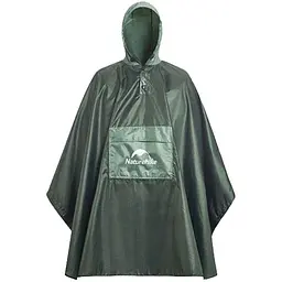 Плащ-дощовик Naturehike CNH23RG001 107х143 см темно-зелений (1047-6975641888079)