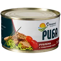 Риба рублена Домашні продукти у томатному соусі 240 г