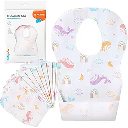 Нагрудник одноразовый BabyOno мягкий 23.5 см x 34.5 см, 10 шт.