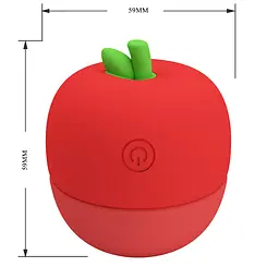 Вібростимулятор PRETTY LOVE APPLE SECRET, 12 режимів лизання, силікон ABS PRETTY LOVE BI-300066 102045 - мініатюра 10