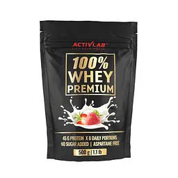 Протеїн ActivLab 100% Whey Premium, 500 грам - Полуниця