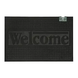 Килимок придверний Eco Fabric Welcome без кромки чорний 60 х 90 см (6090-010)