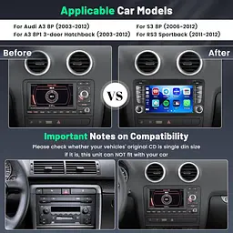 Магнітола Android 13 для Audi A3 8P з CarPlay, GPS і камерою - мініатюра 7