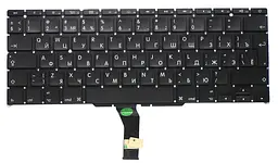 Клавіатура для ноутбука Apple MacBook Air 2011+ A1370 (2010, 2011), A1465 (2012, 2013, 2014, 2015) з підсвічуванням (Light) Black, (Оригінал), (No Frame), RU (вертикальний)