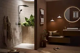 Душова система з термостатом Hansgrohe Raindance Alive Q 210x340 1jet EcoSmart з ShowerSelect Comfort chrome 24581000 - мініатюра 3
