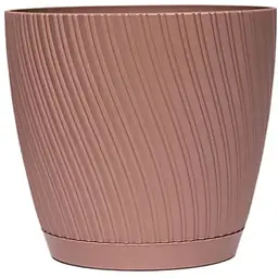 Горщик Form-Plastic Міка-17 з підставкою 2.53 л бежевий (4560-051)