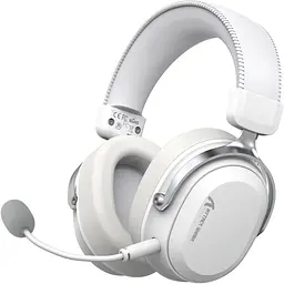 Ігрова гарнітура Attack Shark L30PRO Wireless, 2.4GHz/Bluetooth/3.5mm AUX/AUX-to-Type-C, White
