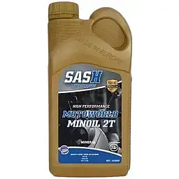 Олива моторна Sash Motoworld 2T API TB JASO M345FC ISO-L-EGD 1 л (102066)