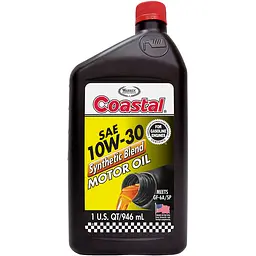 Моторна олива Coastal Synthetic blend 10W-30, 0,946л.