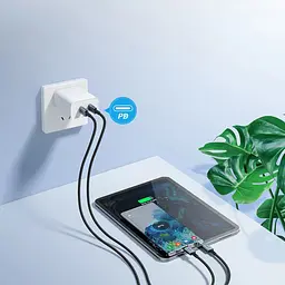 Кабель USB 2.0 Type-C M-M, 1,2 м, 60W обплетення, чорний Choetech - мініатюра 5