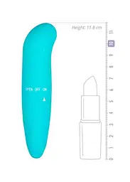 Міні-вібратор EasyToys G-Spot, 12 см (бірюзовий) - мініатюра 2