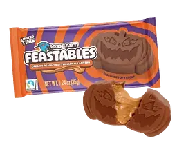 Шоколадні цукерки Feastables MrBeast Peanut Butter Jack-O-Lantern Pumpkin 35 г