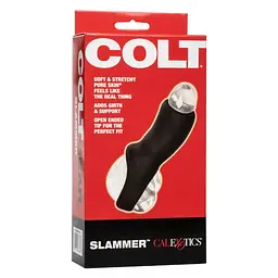 Насадка на пеніс Calexotics Colt Slammer, 10.7 см (чорний) - мініатюра 7