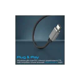 Концентратор Promate USB-C 4-in-1 порти Promate litehub-4.grey (litehub-4.grey) - мініатюра 5
