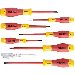 Набір викруток Tolsen Premium діелектричних VDE 8 предм. (V32408)