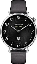 Смарт-годинник Xiaomi Watch S4 41mm Fluororubber Strap Black (BHR07VRGL) - мініатюра 2