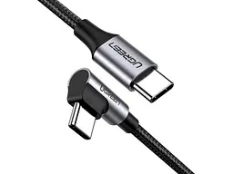 Кабель UGREEN US255 Type-C to Type-C PD QC4.0 60W 2m Black (50125)