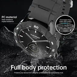 Безель Sikai для смартгодинника Xiaomi Watch S3 Black-white Sport - мініатюра 5