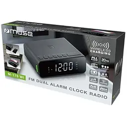 Радіо-годинник Muse M-175 WI з USB (M-175 WI) - мініатюра 4