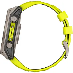 Смарт-годинник Garmin Fenix 8 Solar Sapphire 47mm Titanium with Amp Yellow/Graphite Silicone Band (010-02906-21) [116855] - мініатюра 4