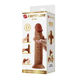 Фалоімітатор Pretty Love Keon 8.4" 21.4 см (коричневий) - мініатюра 13