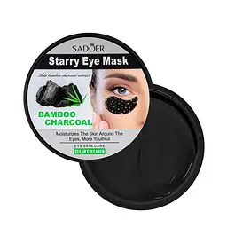 Патчі для шкіри навколо очей зволожуючі Sadoer Bamboo Charcoal Starry Eye Mask SD93981