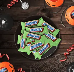 Набір міні-батончиків Mars Snickers & Twix Ghoulish Green Milk Chocolate Halloween Candy 35шт, 570г - мініатюра 7