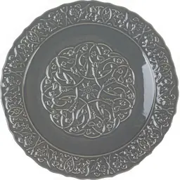 Тарілка Modern Style Вінтаж 27 см сіра (823-057)