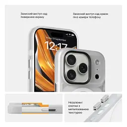 Чохол ArmorStandart Uniq MagCase для Apple iPhone 17 Pro Matte Clear - мініатюра 3