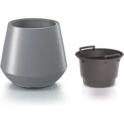 Горщик для рослин Prosperplast Heos 8/32 л світло-сірий (DBHET400-443U) - мініатюра 2