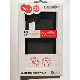 Оригінальний протиударний силіконовий чохол Tech21 Evo Check для Samsung Galaxy S23 (6.1") Black (T21-10069) - мініатюра 4