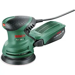 Ексцентрикова шліфмашина Bosch PEX 220 A, 1 шліфувальний аркуш Red Wood