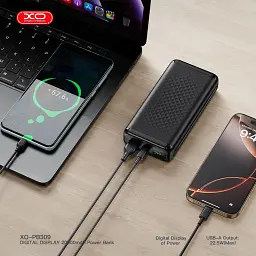 Батарея універсальна XO 20000mAh, 22.5W, black (XO-PB309-BK) - мініатюра 6