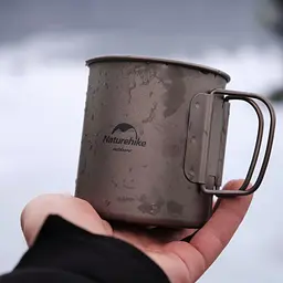 Кружка титанова з ручкою 450 мл Naturehike NH20CJ005 - мініатюра 7