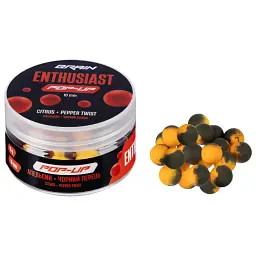 Бойли Brain Enthusiast Pop-Up Citrus Pepper Twist (Апельсин-Чорний перець) 10mm 15g