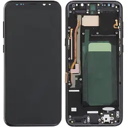 Дисплей Samsung G955 Galaxy S8+ чорний, TFT, з рамкою, Midnight Black