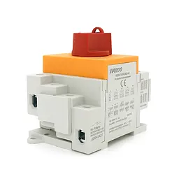 Поворотний вимикач з фіксатором, YRO YRDS1DB/N32/4, під DIN рейку, 1000V, 32A, 4P, Grey/Orange - мініатюра 2