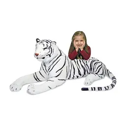 М'яка іграшка Melissa&Doug Гігантський плюшевий білий тигр 1,8 м (MD13979) - мініатюра 3