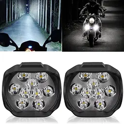 Додаткова LED фара 12V 78x63x70 мм 1Wx12 9 Led Далеке світло (JP016) - мініатюра 2