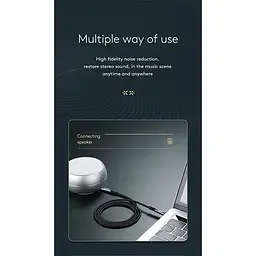 Кабель Joyroom AUX stereo audio cable SY-10A1 1 м - мініатюра 5