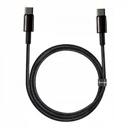 Кабель Baseus Tungsten Gold Fast Charging Data Cable USB-C to USB-C 100W 1m Black (CATWJ-01) [83771] - мініатюра 2
