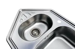 Кухонна мийка Romzha Meduza 1.5C Textura RO49645, Сірий - мініатюра 6