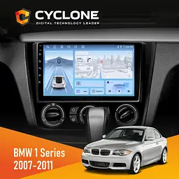Штатна магнітола BMW 1 Series 2007-2011 Cyclone C9-012 4x64, DSP, 4G Cyclone (НФ-00007805)