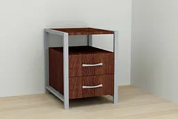 Тумба універсальна Ferrum-decor Вів'єн 2/2 50x41x40 сірий ДСП Венге 16мм (FRD-106187) - мініатюра 5