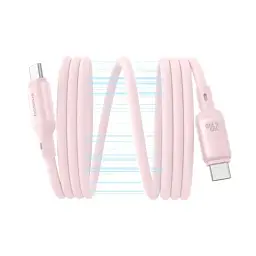 Кабель Baseus PicoGo Magnetic Liquid Silicone Cable Type-C to Type-C 240W 1m P10376800411-00 Pink - мініатюра 2