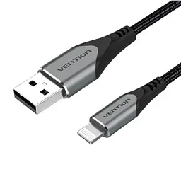 Кабель Vention USB AM – Lightning, 2 м, Black teh0028529