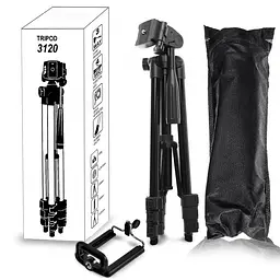 Штатив металевий універсальний для телефону та фотоапарата Tripod 3120 портативний трипод 0,35-1.02м - мініатюра 2