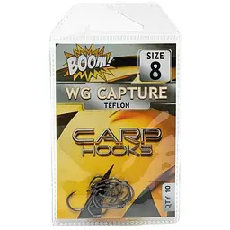 Гачок для мирної риби BOOM Wide Gape Сapture №8 (10 шт/уп) (Teflon)