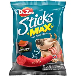 Ласощі для собак Dr. Zoo Sticks max Палички зі смаком реберця 50 г