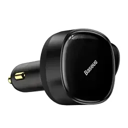 Автомобільний зарядний пристрій Baseus Enjoyment Retractable 2-in-1 Car Charger Type-C+Type-C 33W C00035500111-00 Black - мініатюра 4
